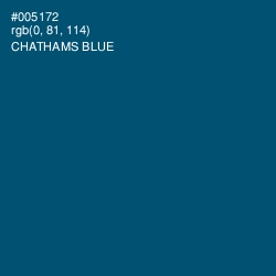 #005172 - Chathams Blue Color Image